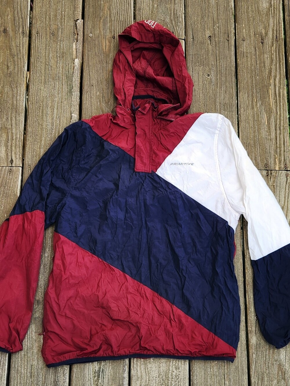 Primitive Skateboarding Pullover Hooded Windbreaker Jacket